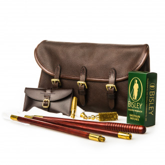 Westley Richards Redfern Cleaning Pouch with Accessories in Dark Tan