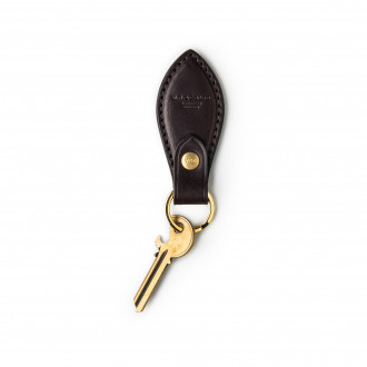 Westley Richards Leather Key Fob in Dark Tan 