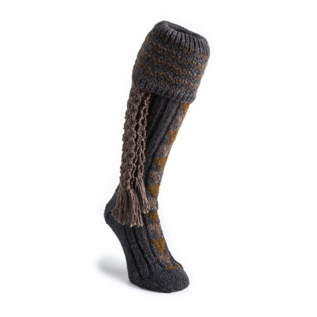 Westley Richards Whitfield Shooting Sock in Steel Blue