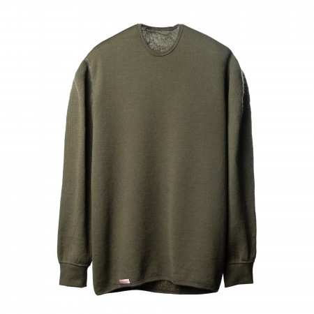 Woolpower Crewneck 200 in Pine Green