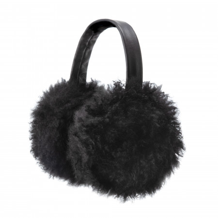 Sheepskin Earmuffs in Black
