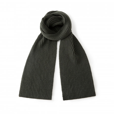 Anglesey Knit Scarf in Forest