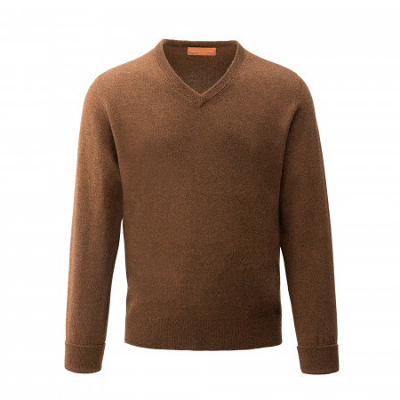 Cranborne Cashmere Slipover in Bracken