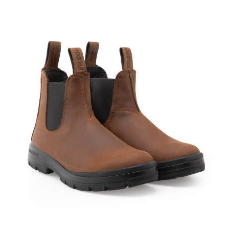 Filson x Blundstone Chelsea Boots in Teak Nubuck
