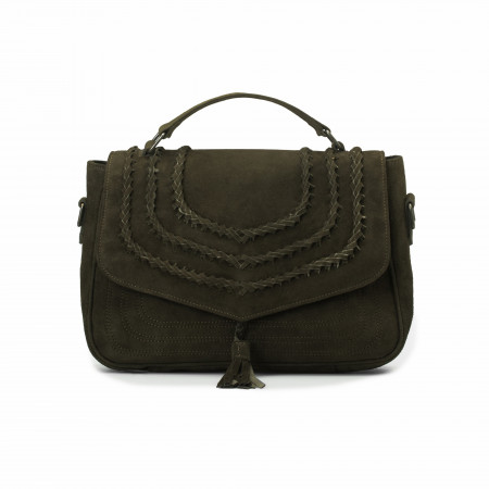 Meindl Just About You Bag in Olive Goat Suede