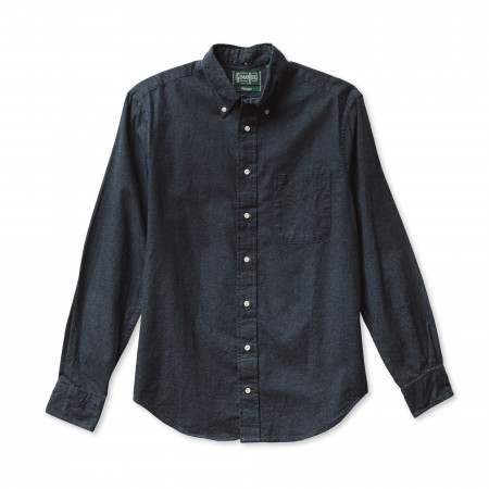 Gitman Vintage Classic Flannel Shirt in Navy