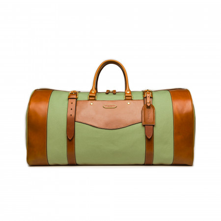 Large Sutherland Bag in Safari Green and Mid Tan