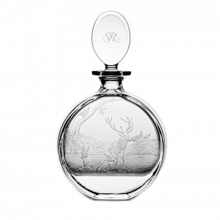 Westley Richards Hand Engraved Crystal Decanter - Highland Deer