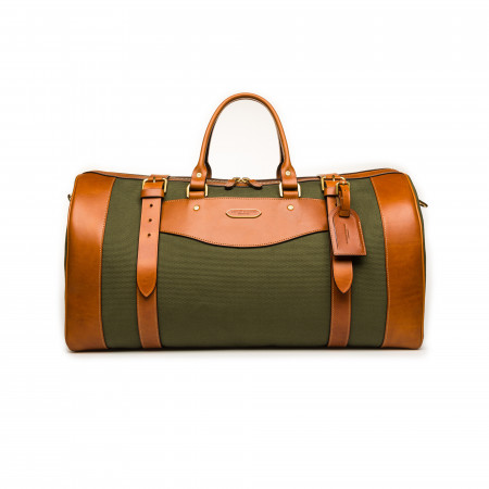 Westley Richards Medium Sutherland Bag in Hunter Green & Mid Tan
