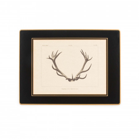 Antler Print Traditional Place Mat - Stag