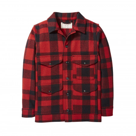 Filson Mackinaw Cruiser in Red & Black Plaid