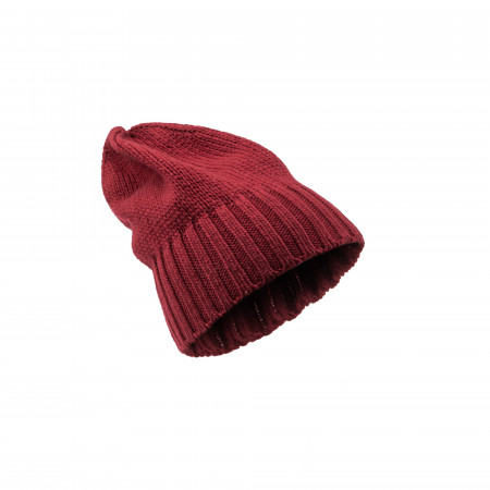 Cashmere Knit Hat in Wine
