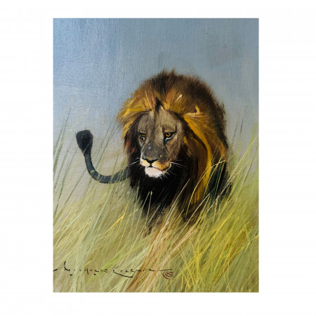 Nicholas Coleman In the Long Grass - Oil on linen