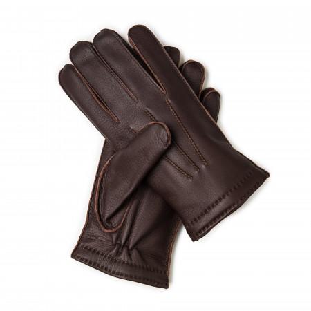 Westley Richards Men's Cashmere Lined Deer Skin Leather Glove