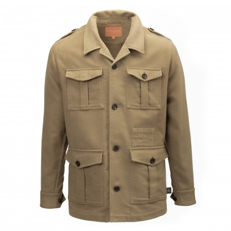 Westley Richards Moleskin Travel Jacket in British Khaki