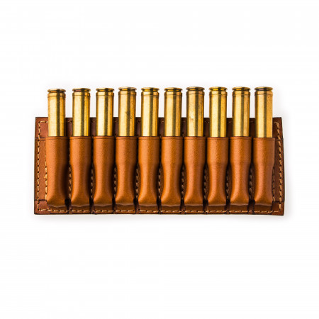 Westley Richards Small 10 Rd Open Ammunition Belt Wallet in Mid Tan