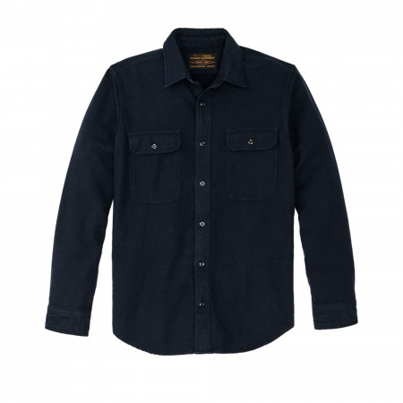 Filson Vintage Flannel Work Shirt in Dark Navy Salute