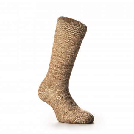 Rototo Double Face Merino Wool Socks in Camel