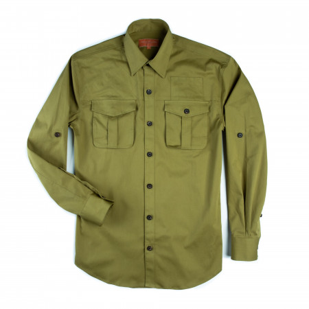 Campaign Shirt in Khaki Green