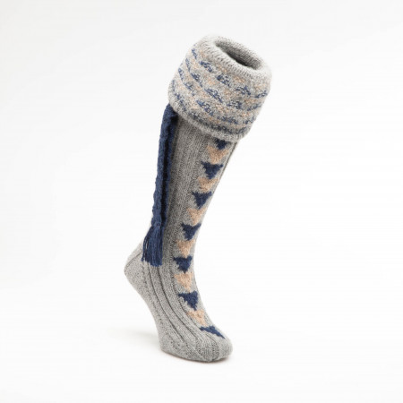 Westley Richards Whitfield Shooting Socks in Slate