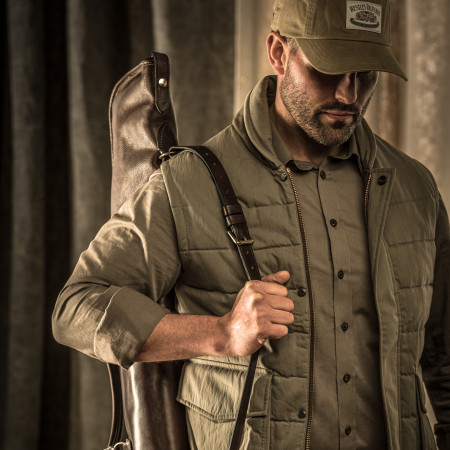 Pathfinder Quilted Gilet in Hunter Green