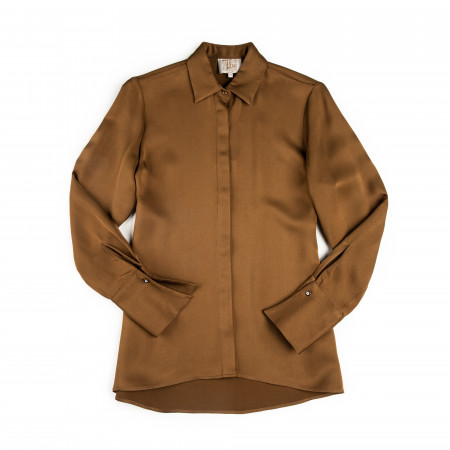 T.ba Ladies Deluxe Rania Shirt in Rust