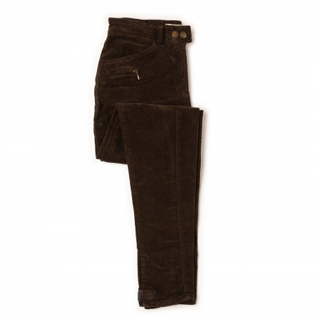 T.ba Ladies Stretch Corduroy Breeches in Forest