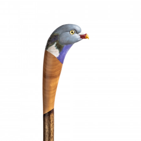 Westley Richards Hand Carved Wood Pigeon Walking Stick