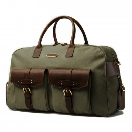 Bournbrook 48HR Bag in Khaki Green and Dark Tan - Pre Order