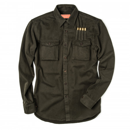 Westley Richards The Expedition Safari Shirt in Brushed Green
