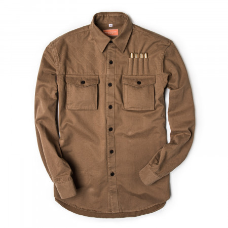 Westley Richards Expedition Safari Shirt in Brushed Fawn
