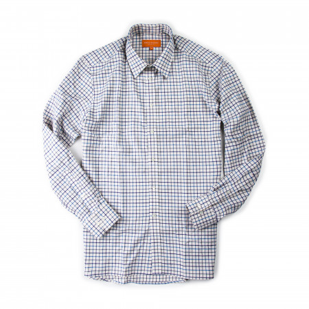 Westley Richards Tattersall Shirt in Navy