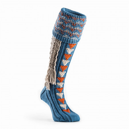 Westley Richards Whitfield Shooting Sock in Sky Blue
