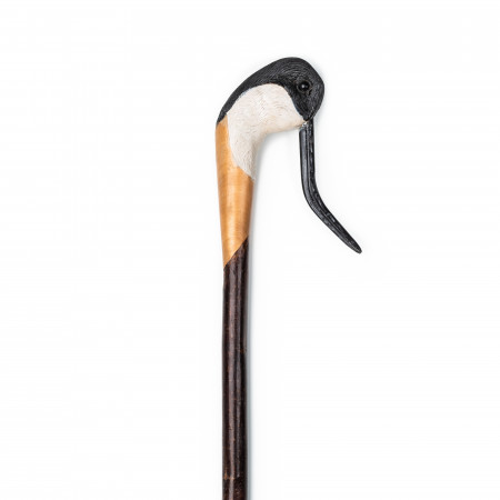 Westley Richards Hand Carved Avoset Walking Stick with Buffalo Horn Beak