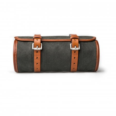 Tool Roll in Waxed Cotton Forest Green 