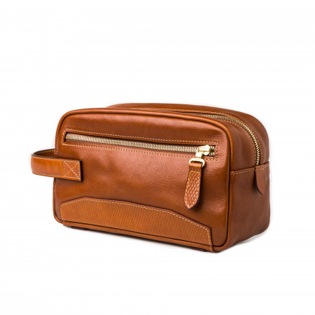 Westley Richards Bournbrook Wash Bag in Mid Tan