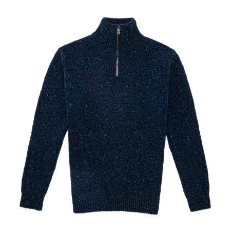 Malvern Quarter Zip in Marine