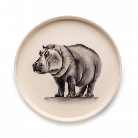 Westley Richards Large Hand Painted Hippo Dish