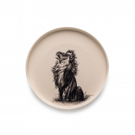 Small Hand Painted Lion Dish