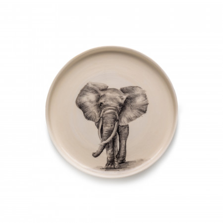 Small Hand Painted Elephant Dish