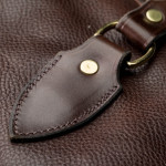 Pair of Deeley Shotgun Slip in Dark Tan Patterned