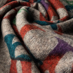 Deer Print Camouflage Cashmere Scarf in Multi