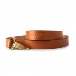 Leather dog Lead in Mid Tan