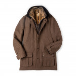 Men's Antonius Fur Lined Coat with Removable Gilet in Brown