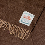 Angora & Lambswool Throw in Brown Bear