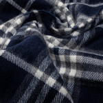 Cashmere Scarf in Misty Grey Plaid