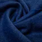 Cashmere Herringbone Scarf in Ocean