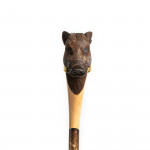 Hand Carved Wild Boar Walking Stick