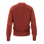 Ladies Cashmere Harwood Cardigan in Capsicum