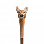 Hand Carved Chinese Water Deer Walking Stick